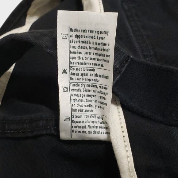 Carhartt Womens Weathered Duck Canvas Wildwood Bib Overalls Black Sz Lg (12-14) - Picture 6 of 13